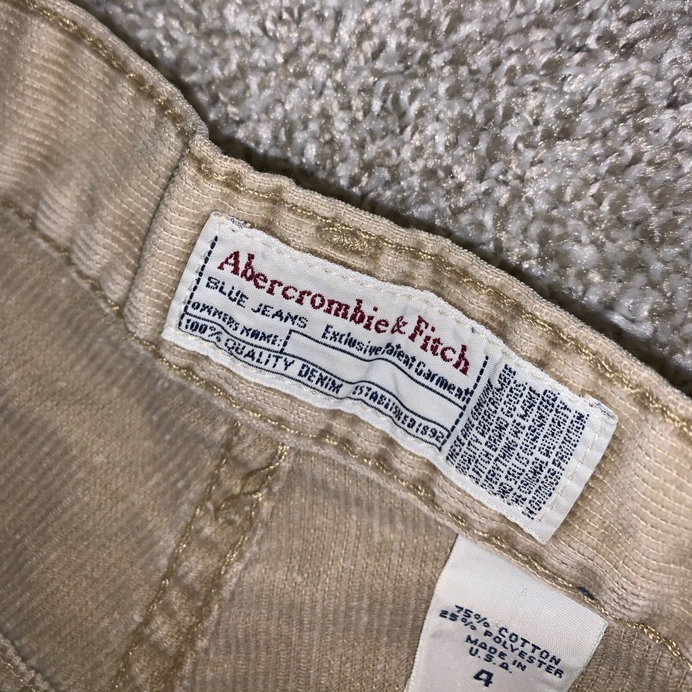 Abercrombie & Fitch Tan Denim Shorts size 4 - Picture 4 of 6